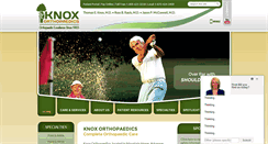 Desktop Screenshot of knoxorthopaedics.com